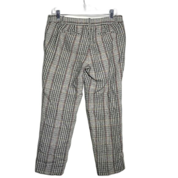 J Crew Wool Plaid City Fit Skimmer Cropped Trousers Women's 6 Academia Old Money - Picture 2 of 10